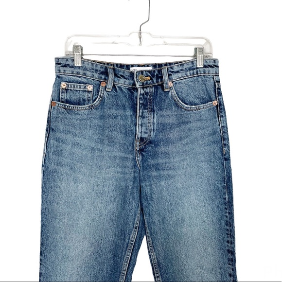 Zara Straight Leg Full Length Jeans - Picture 4 of 9